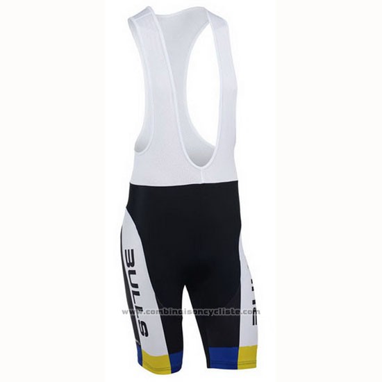 2013 Maillot Cyclisme Bulls Noir et Blanc Manches Courtes et Cuissard