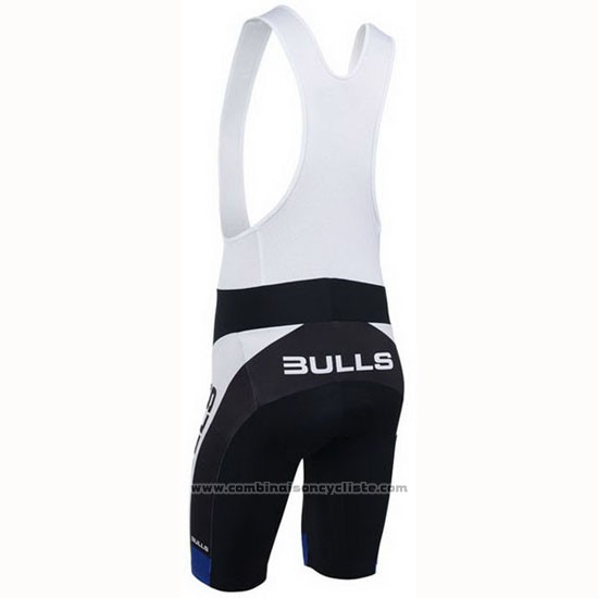 2013 Maillot Cyclisme Bulls Noir et Blanc Manches Courtes et Cuissard