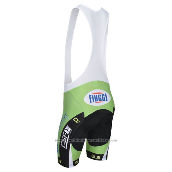 2014 Maillot Cyclisme Bardiani Blanc et Vert Manches Courtes et Cuissard