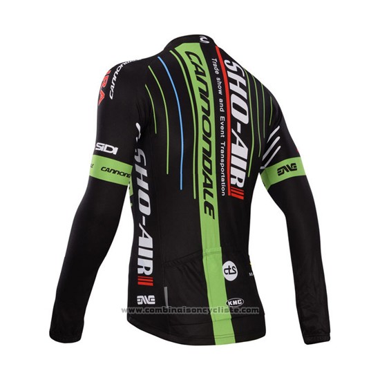 2014 Maillot Cyclisme Sho Air Cannondale Noir Manches Longues et Cuissard