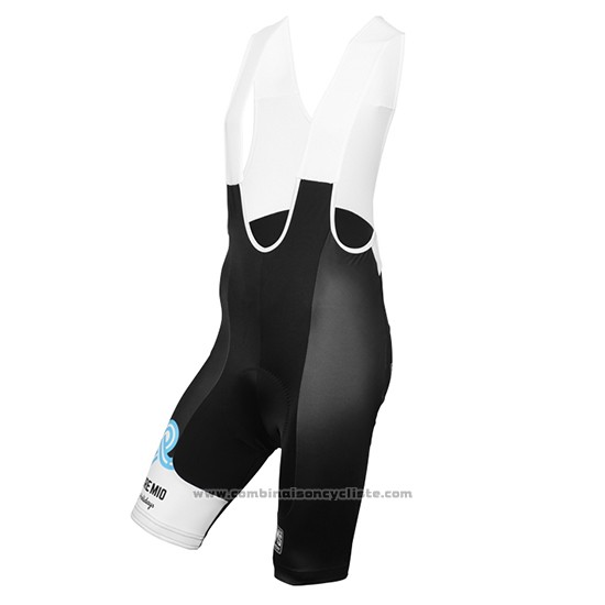 2016 Maillot Cyclisme Bici Amore Mio Noir et Bleu Manches Courtes et Cuissard
