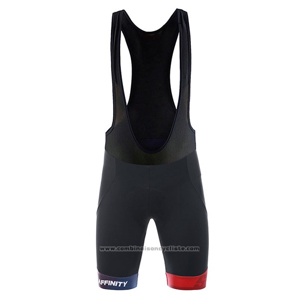 2017 Maillot Cyclisme Affinity Blanc et Bleu Manches Courtes et Cuissard