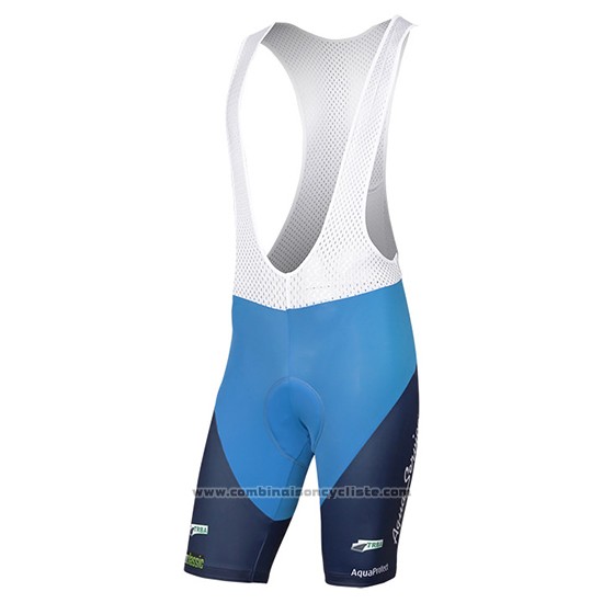 2017 Maillot Cyclisme Ago Aqua Service Bleu Manches Courtes et Cuissard