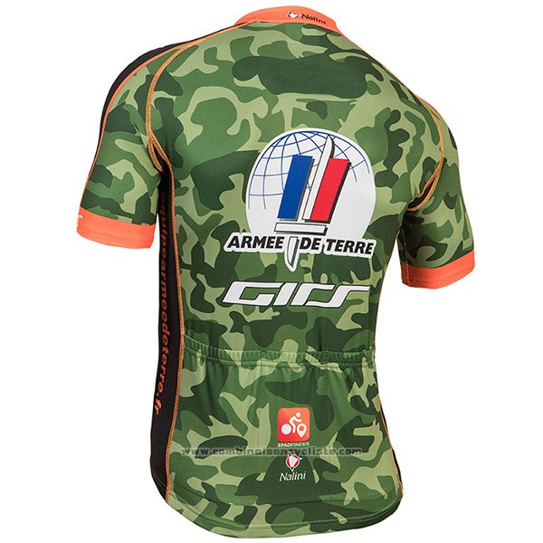 2017 Maillot Cyclisme Armee De Terre Camouflage Manches Courtes et Cuissard