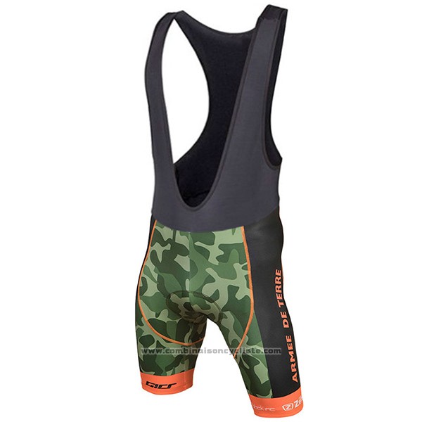 2017 Maillot Cyclisme Armee De Terre Camouflage Manches Courtes et Cuissard