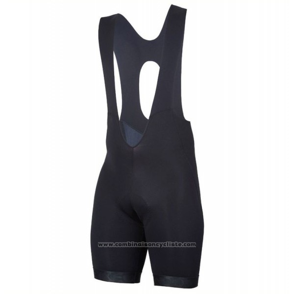 2017 Maillot Cyclisme Etxeondo Entzun Noir et Jaune Manches Courtes et Cuissard