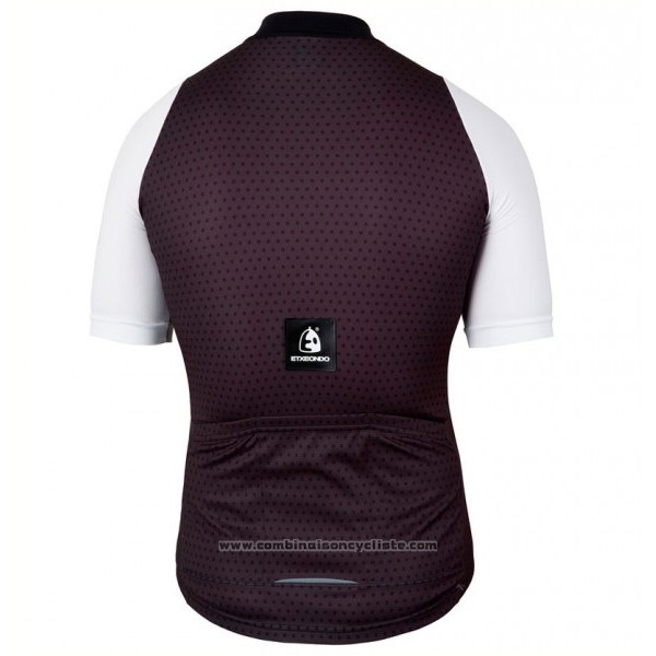 2017 Maillot Cyclisme Etxeondo Neo Noir et Blanc Manches Courtes et Cuissard