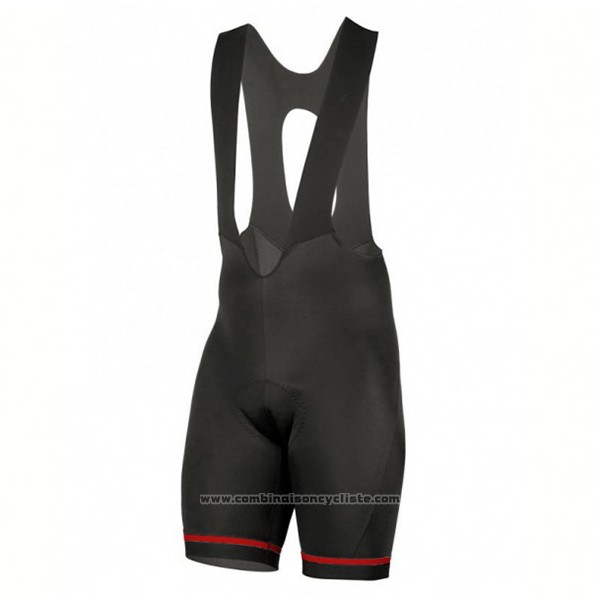 2017 Maillot Cyclisme Etxeondo Neo Noir et Rouge Manches Courtes et Cuissard