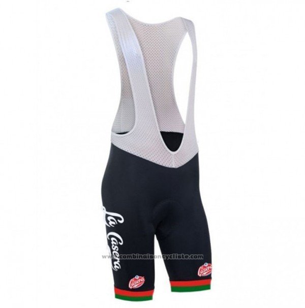 2017 Maillot Cyclisme La Casera Vintage Rouge Manches Courtes et Cuissard