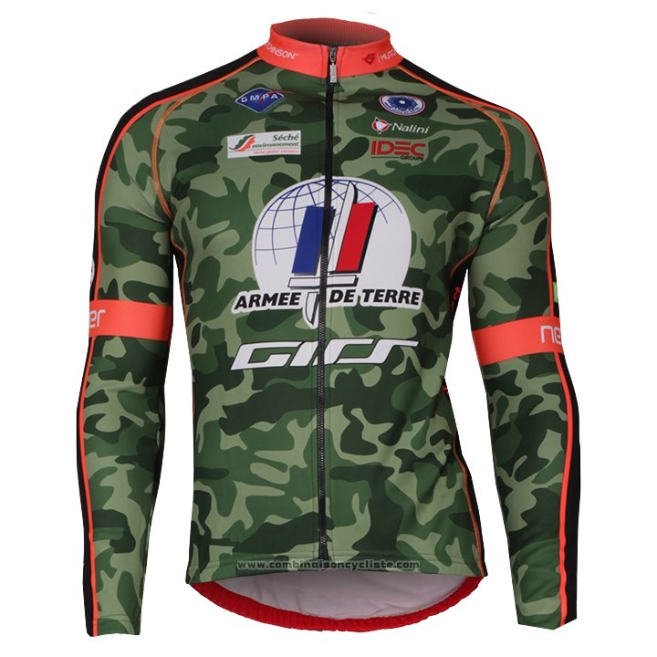 2018 Maillot Cyclisme Armee De Terre Camouflage Manches Courtes et Cuissard
