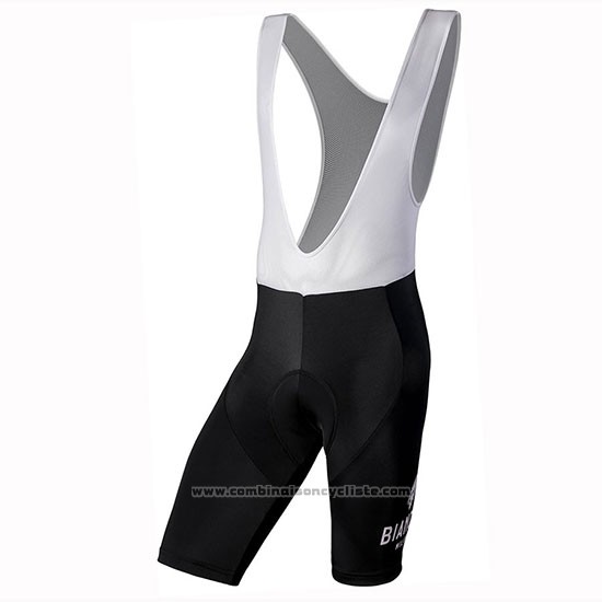 2019 Maillot Cyclisme Bianchi Milano Conca Noir Rouge Manches Courtes et Cuissard