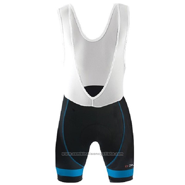 2017 Maillot Cyclisme Biemme Identity Noir et Bleu Manches Courtes et Cuissard