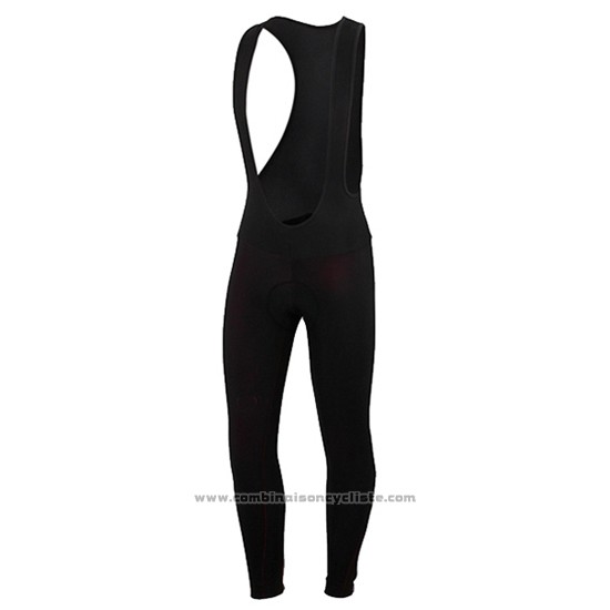 2016 Maillot Cyclisme Cinelli Chrome Noir et Jaune Manches Longues et Cuissard