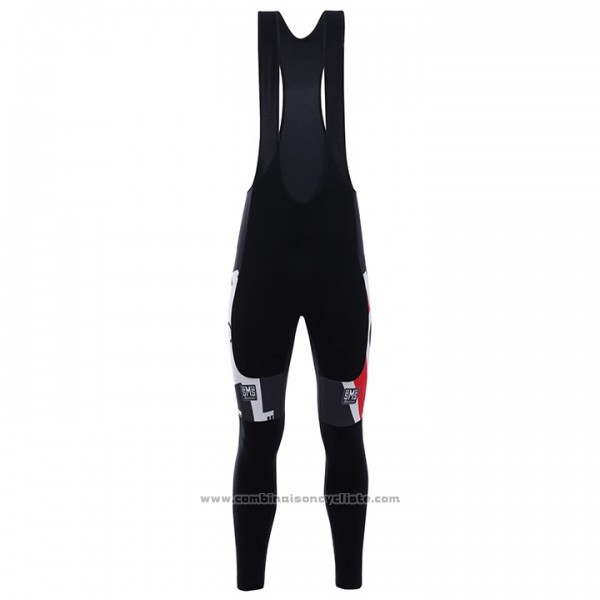 2017 Maillot Cyclisme Cinelli Chrome Noir et Blanc Manches Longues et Cuissard