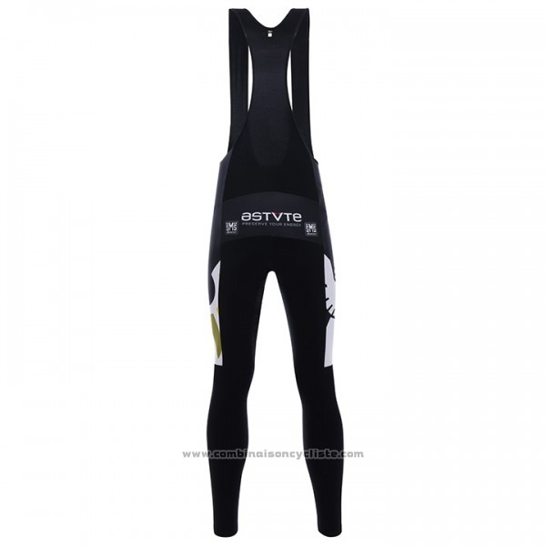 2017 Maillot Cyclisme Cinelli Chrome Noir et Blanc Manches Longues et Cuissard