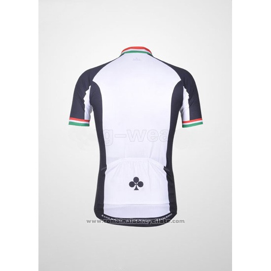 2011 Maillot Cyclisme Colnago Blanc et Noir Manches Courtes et Cuissard