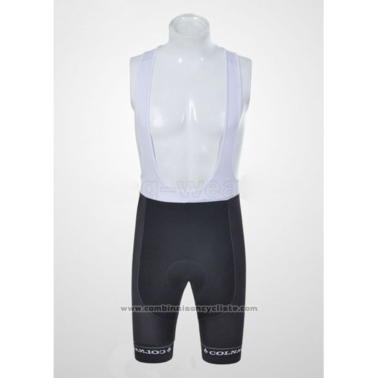2011 Maillot Cyclisme Colnago Blanc et Noir Manches Courtes et Cuissard