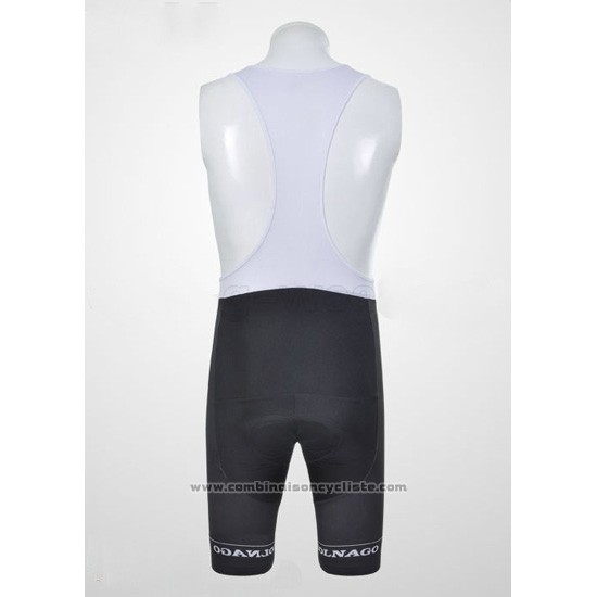 2011 Maillot Cyclisme Colnago Blanc et Noir Manches Courtes et Cuissard