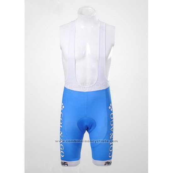 2012 Maillot Cyclisme Colnago Azur et Blanc Manches Courtes et Cuissard