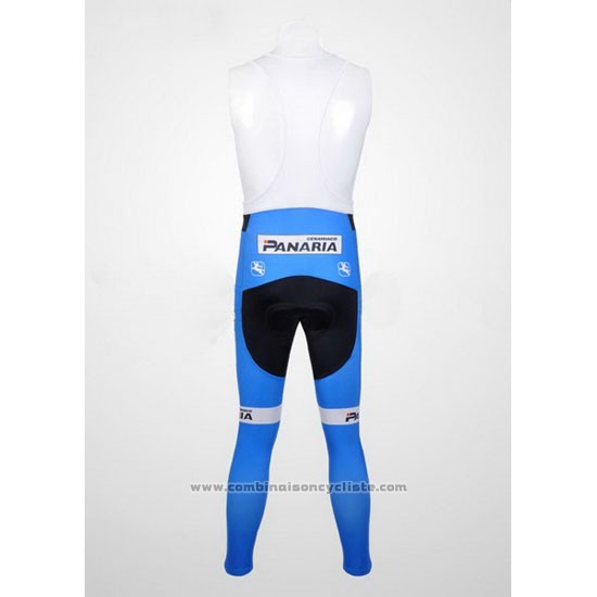 2012 Maillot Cyclisme Colnago Azur et Blanc Manches Longues et Cuissard