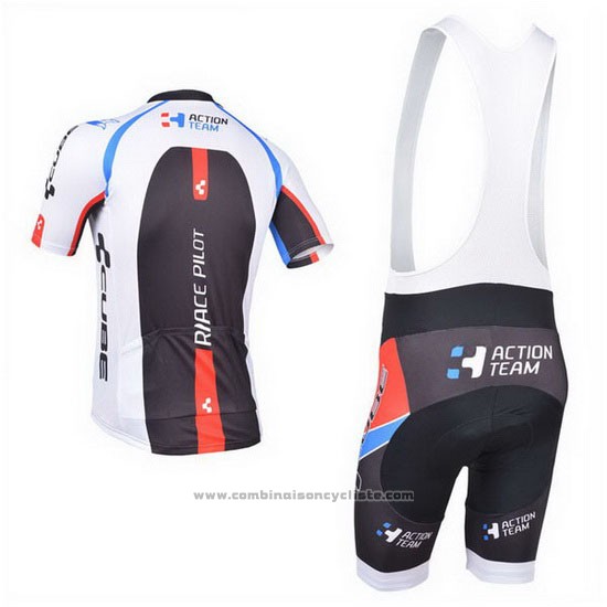 2013 Maillot Cyclisme Cube Noir et Blanc Manches Courtes et Cuissard