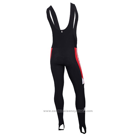 2016 Maillot Cyclisme Ducati Blanc et Rouge Manches Longues et Cuissard