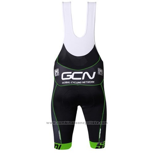 2016 Maillot Cyclisme GCN Gris et Vert Manches Courtes et Cuissard