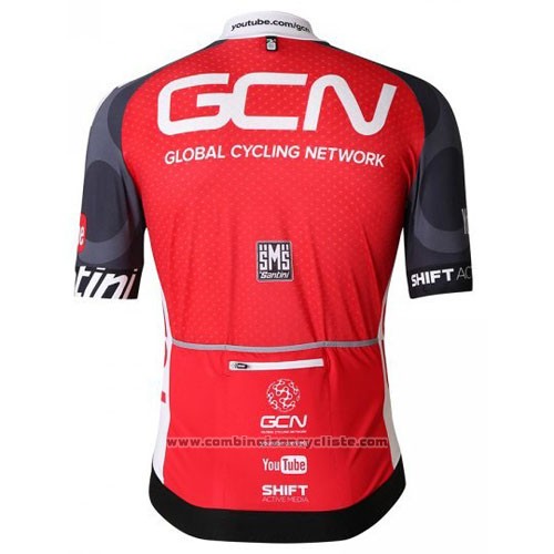 2016 Maillot Cyclisme GCN Noir et Rouge Manches Courtes et Cuissard