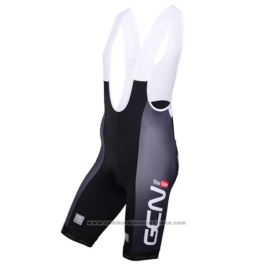 2016 Maillot Cyclisme Global Cycling Network Gris et Rouge Manches Courtes et Cuissard