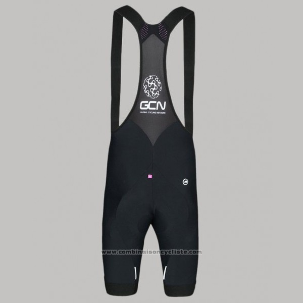 2017 Maillot Cyclisme GCN Noir et Rouge Manches Courtes et Cuissard