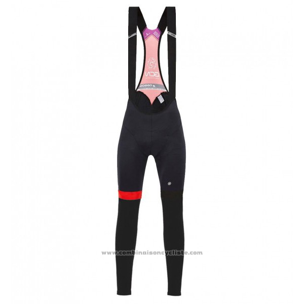 2017 Maillot Cyclisme GCN Noir et Rouge Manches Longues et Cuissard