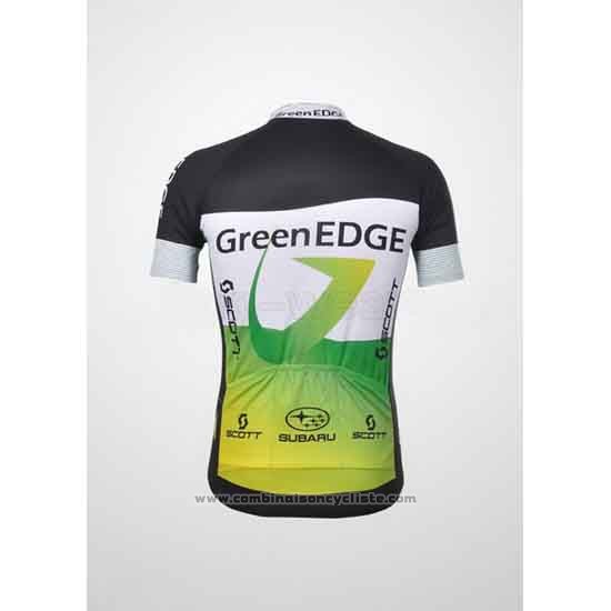 2012 Maillot Cyclisme GreenEDGE Noir et Vert Manches Courtes et Cuissard