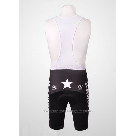 2010 Maillot Cyclisme Johnnys Jaune et Noir Manches Courtes et Cuissard