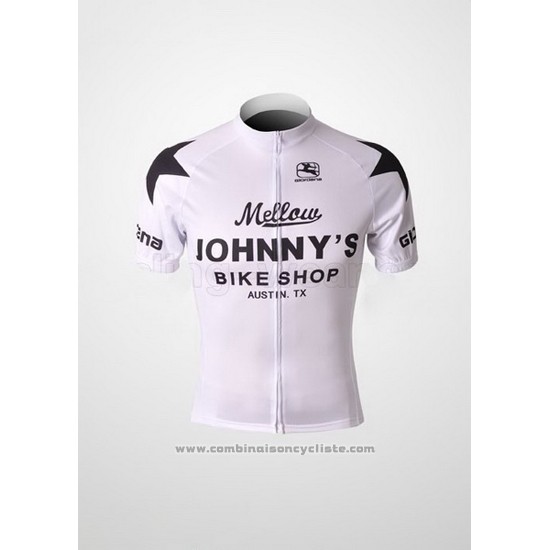 2010 Maillot Cyclisme Johnnys Noir et Blanc Manches Courtes et Cuissard