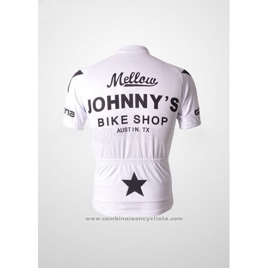 2010 Maillot Cyclisme Johnnys Noir et Blanc Manches Courtes et Cuissard