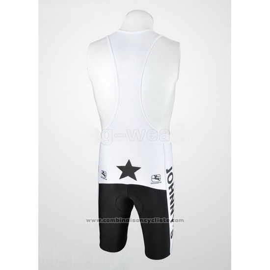 2010 Maillot Cyclisme Johnnys Noir et Blanc Manches Courtes et Cuissard