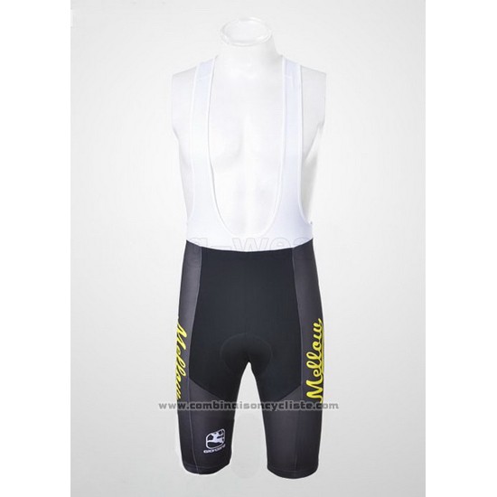 2010 Maillot Cyclisme Johnnys Noir et Jaune Manches Courtes et Cuissard