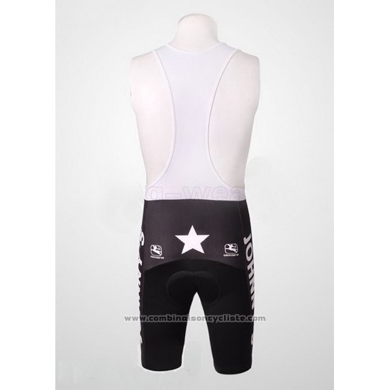 2010 Maillot Cyclisme Johnnys Orange et Noir Manches Courtes et Cuissard