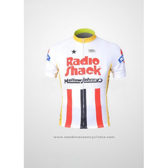 2011 Maillot Cyclisme Johnnys Blanc et Rouge Manches Courtes et Cuissard