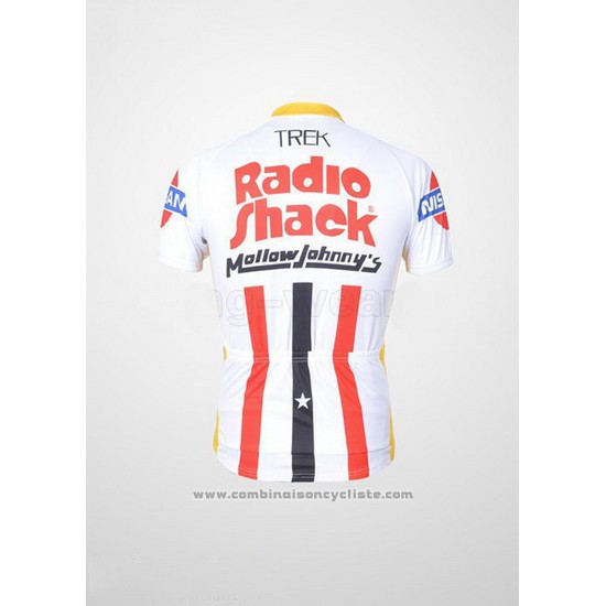 2011 Maillot Cyclisme Johnnys Blanc et Rouge Manches Courtes et Cuissard