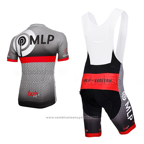 2013 Maillot Cyclisme MLP Team Bergstrasse Gris Manches Courtes et Cuissard