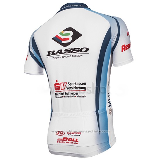2014 Maillot Cyclisme MLP Team Bergstrasse Blanc Manches Courtes et Cuissard