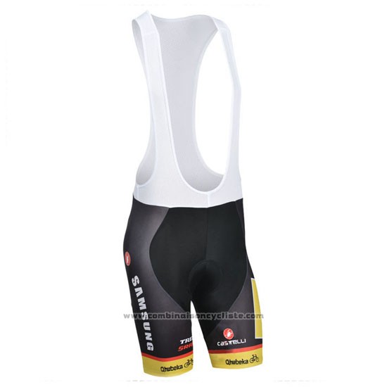 2014 Maillot Cyclisme MTN Noir et Jaune Manches Courtes et Cuissard