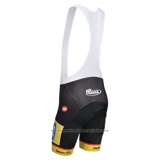 2014 Maillot Cyclisme MTN Noir et Jaune Manches Courtes et Cuissard