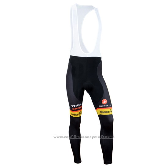 2014 Maillot Cyclisme MTN Noir et Jaune Manches Longues et Cuissard