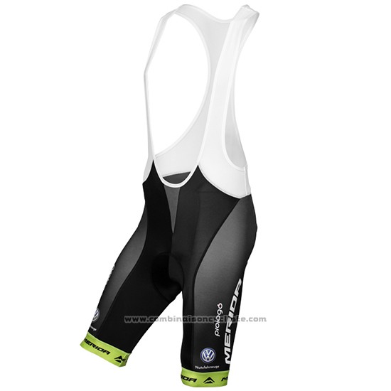 2016 Maillot Cyclisme Multivan Merida Vert et Blanc Manches Courtes et Cuissard