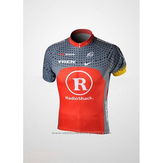 2010 Maillot Cyclisme Radioshack Orange et Gris Manches Courtes et Cuissard