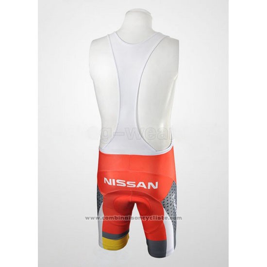 2010 Maillot Cyclisme Radioshack Orange et Gris Manches Courtes et Cuissard