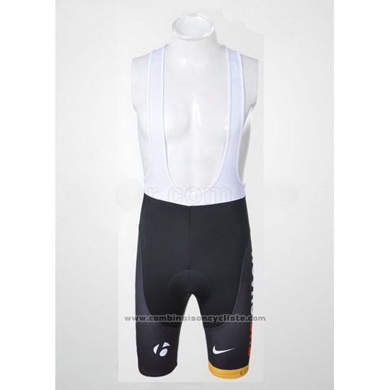 2011 Maillot Cyclisme Radioshack Noir et Blanc Manches Courtes et Cuissard