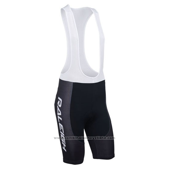 2013 Maillot Cyclisme Raleigh Blanc et Noir Manches Courtes et Cuissard